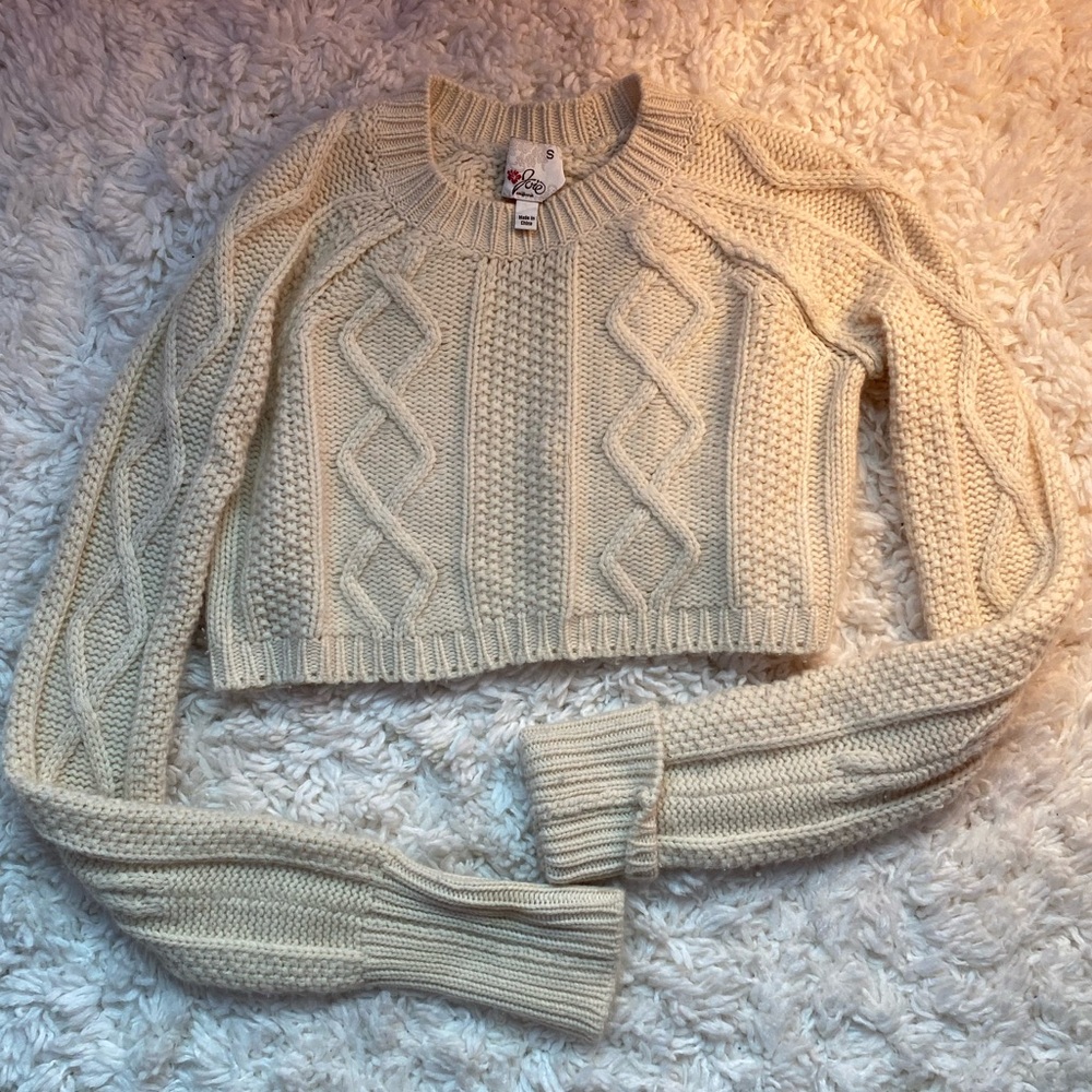 Joie cropped long sleeve sweater